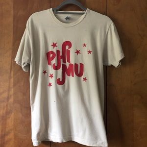 American Apparel Tops - Phi Mu Sorority T-shirt! American Apparel Tops - Phi Mu Sorority T-shirt!